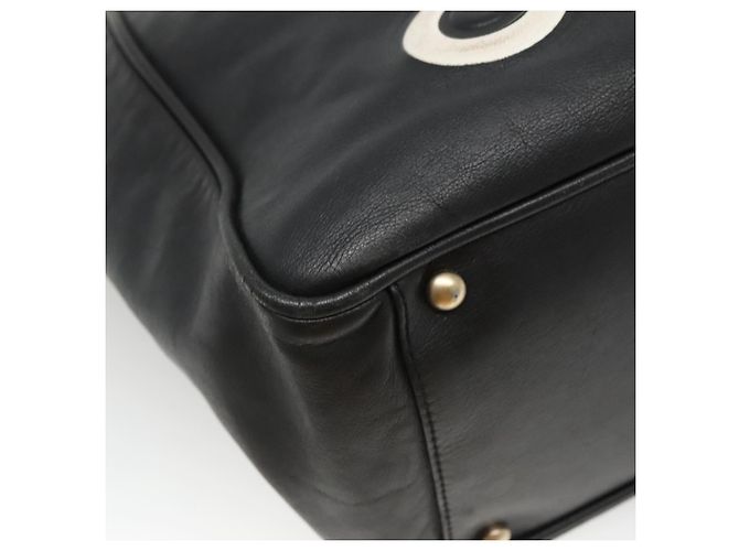 CHANEL Camelia Tote Bag Lamb Skin Black CC - Ansicht 13