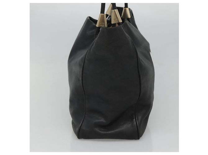 CHANEL Camelia Tote Bag Lamb Skin Black CC - Ansicht 4