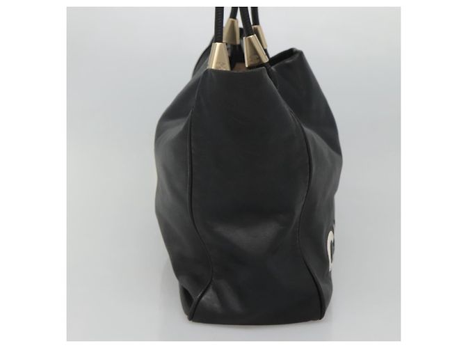 CHANEL Camelia Tote Bag Lamb Skin Black CC - Ansicht 5