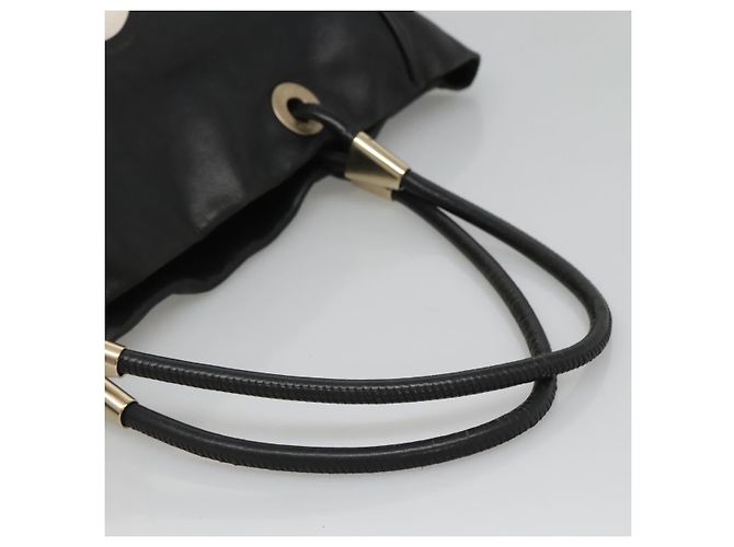CHANEL Camelia Tote Bag Lamb Skin Black CC - Ansicht 7