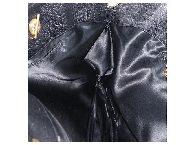 CHANEL COCO Mark Chain Tote Bag Caviar Skin Black CC - vista 11