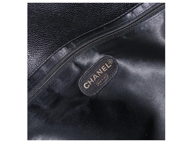 CHANEL COCO Mark Chain Tote Bag Caviar Skin Black CC - vista 18