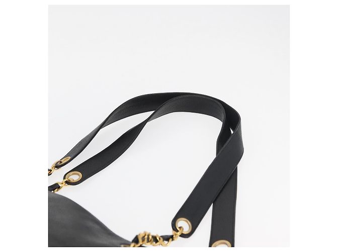 CHANEL COCO Mark Chain Tote Bag Caviar Skin Black CC - vista 5