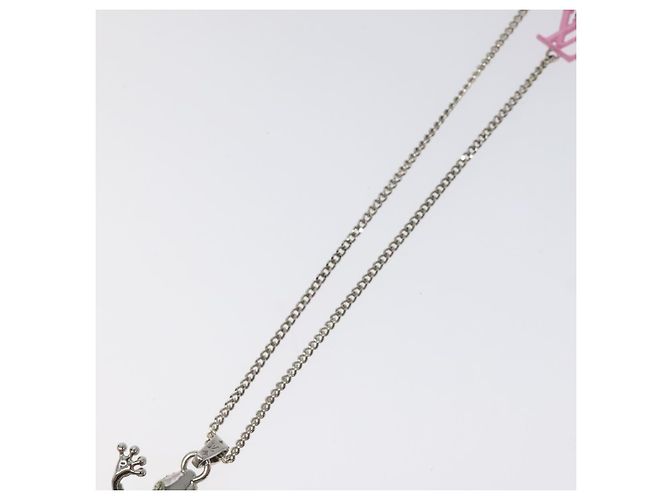 LOUIS VUITTON Collier LV Crazy Animals Frog Silver MP3390 - vue 13