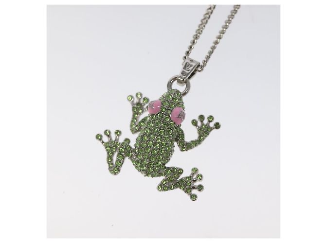 LOUIS VUITTON Collier LV Crazy Animals Frog Silver MP3390 - vue 3