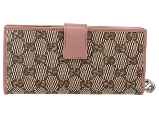 GUCCI Cartera larga de lona GG Beige 233024 - vista 13