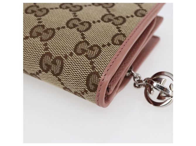 GUCCI Cartera larga de lona GG Beige 233024 - vista 14
