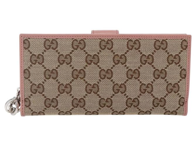 GUCCI Cartera larga de lona GG Beige 233024 - vista 2