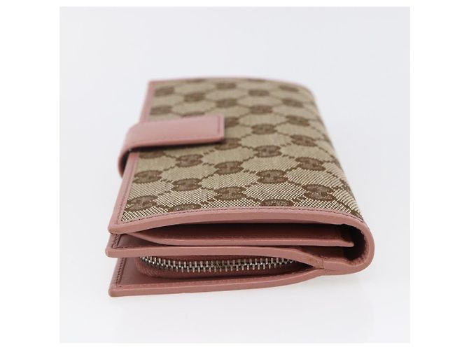 GUCCI Cartera larga de lona GG Beige 233024 - vista 3