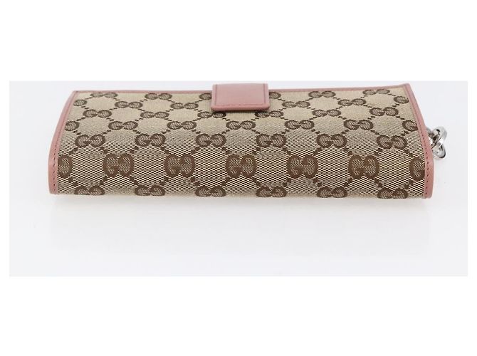 GUCCI Cartera larga de lona GG Beige 233024 - vista 6