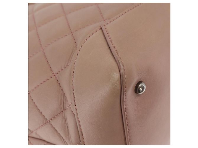 CHANEL Matelasse Tote Bag Leather 2way Pink Silver CC - vista 15