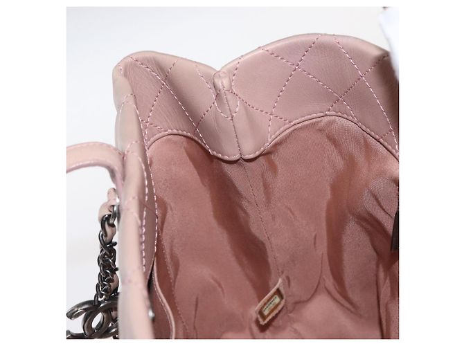 CHANEL Matelasse Tote Bag Leather 2way Pink Silver CC - vista 22