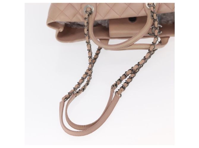 CHANEL Matelasse Tote Bag Leather 2way Pink Silver CC - vista 9