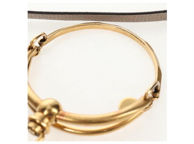 Chloé Chloe Nile Medium Bracelet Shoulder Bag Pele Bege Ouro - vista 14