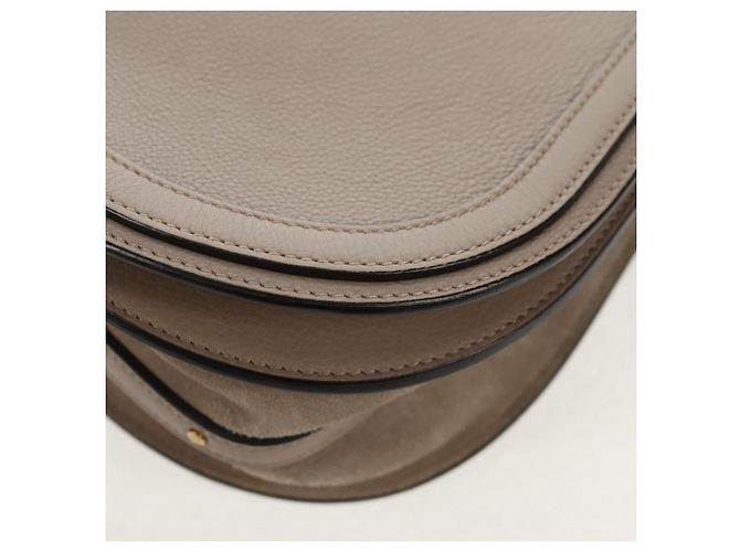 Chloé Chloe Nile Medium Bracelet Shoulder Bag Pele Bege Ouro - vista 18