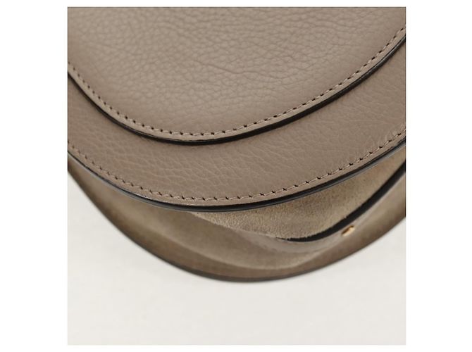 Chloé Chloe Nile Medium Bracelet Shoulder Bag Pele Bege Ouro - vista 19