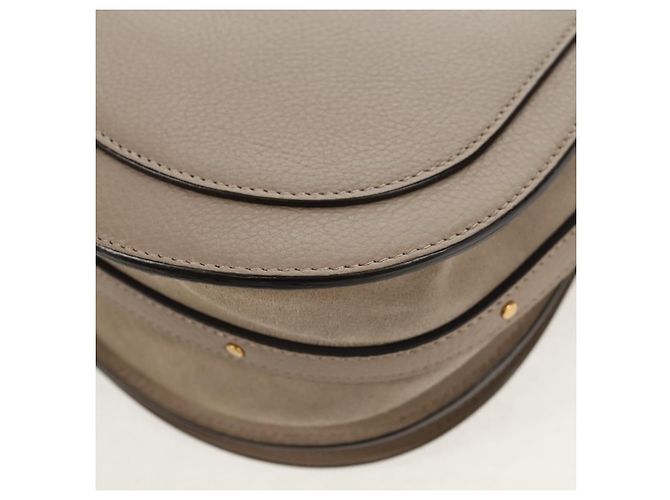 Chloé Chloe Nile Medium Bracelet Shoulder Bag Pele Bege Ouro - vista 20