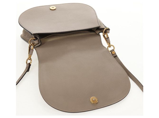 Chloé Chloe Nile Medium Bracelet Shoulder Bag Pele Bege Ouro - vista 23
