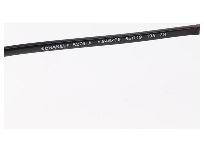 CHANEL Sunglasses plastic Black CC - vista 10