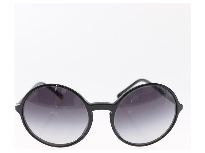 CHANEL Sunglasses plastic Black CC - vista 2