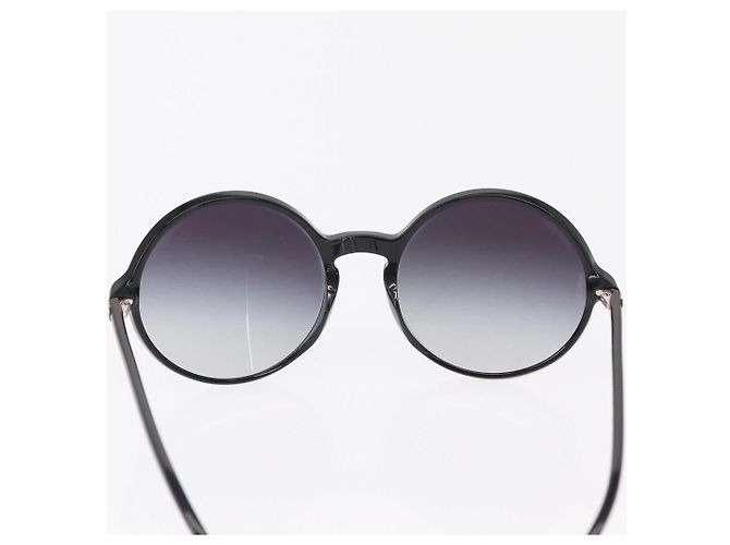 CHANEL Sunglasses plastic Black CC - vista 3