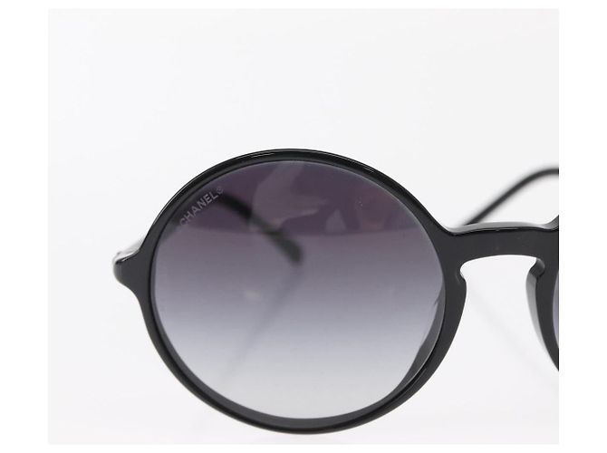 CHANEL Sunglasses plastic Black CC - vista 4