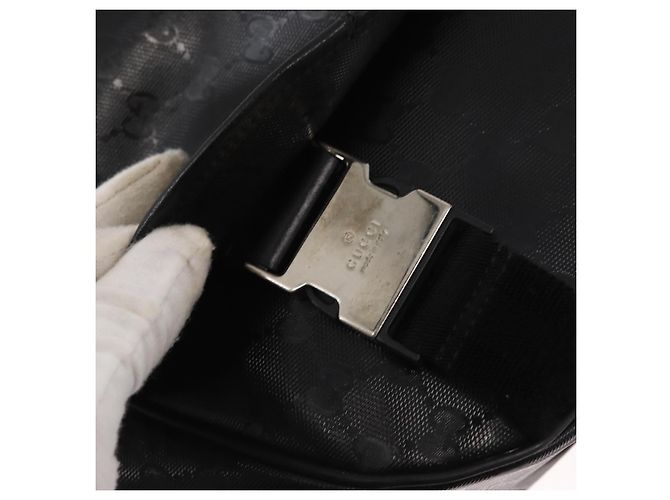 GUCCI GG Implementation Web Sherry Line Bag Black Silver 269376 - vista 10