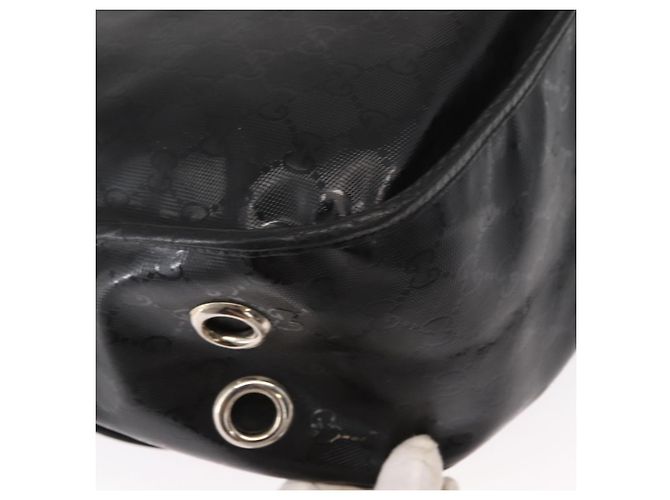 GUCCI GG Implementation Web Sherry Line Bag Black Silver 269376 - vista 16