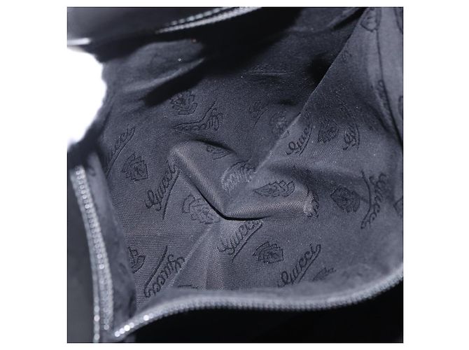 GUCCI GG Implementation Web Sherry Line Bag Black Silver 269376 - vista 24
