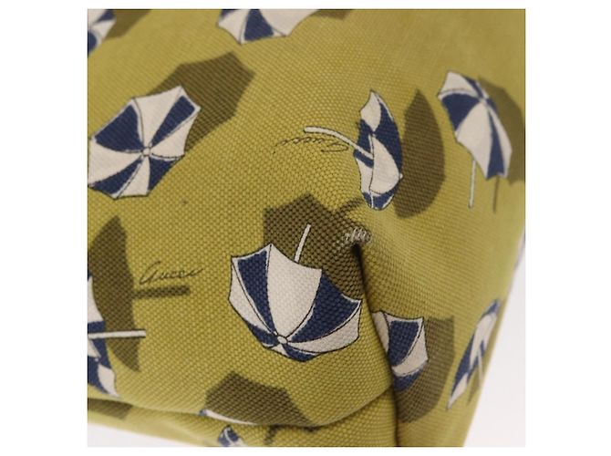 GUCCI Tote Bag Canvas Gold Green 295252 - vista 15