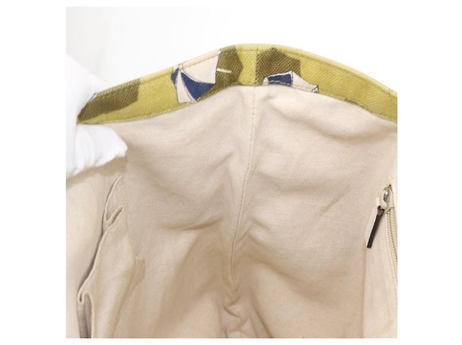 GUCCI Tote Bag Canvas Gold Green 295252 - vista 19