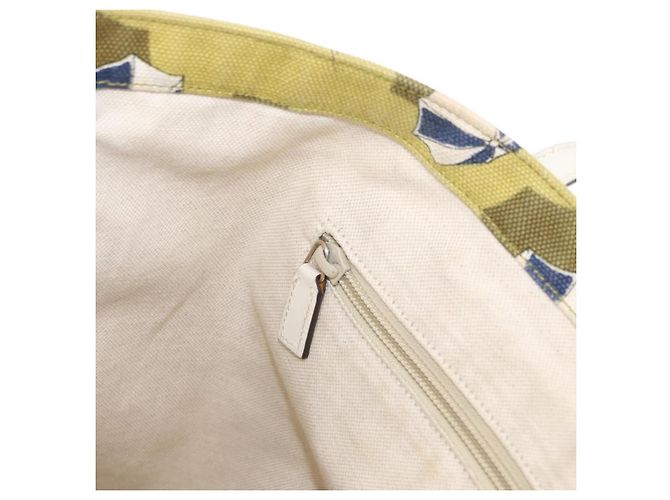 GUCCI Tote Bag Canvas Gold Green 295252 - vista 20
