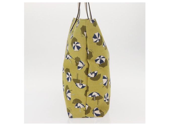 GUCCI Tote Bag Canvas Gold Green 295252 - vista 3