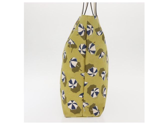 GUCCI Tote Bag Canvas Gold Green 295252 - vista 4