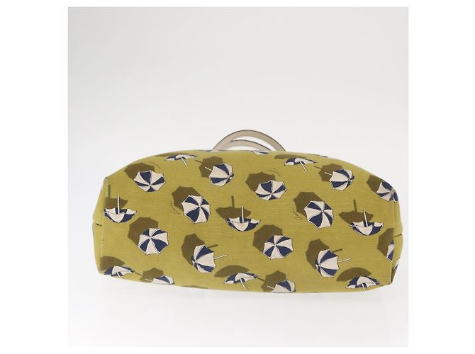 GUCCI Tote Bag Canvas Gold Green 295252 - vista 5