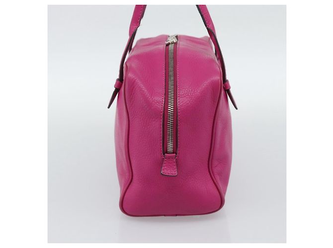 LOEWE Heritage Hand Bag Leather Pink Silver - vue 3