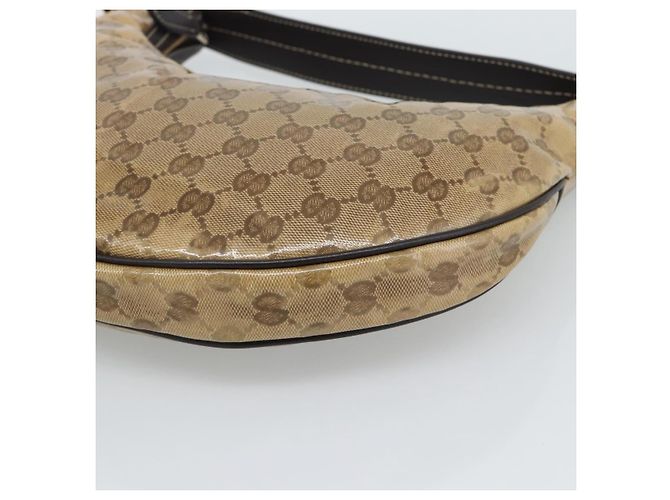 GUCCI GG Crystal Shoulder Bag Coated Canvas Beige Gold 181493 - vista 9
