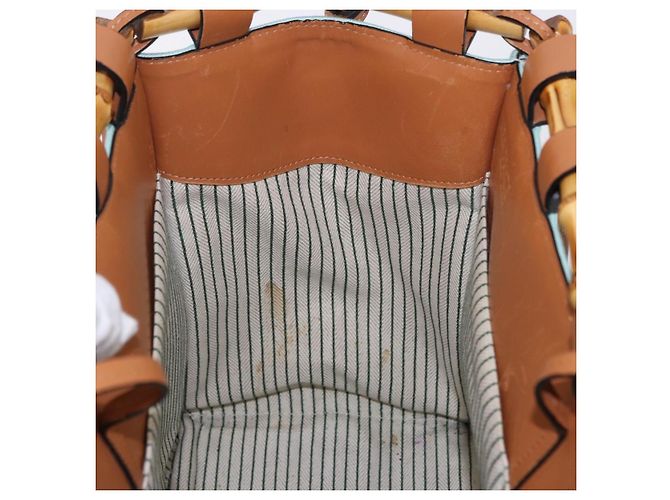 LOEWE KENPRICE cushion Tote Bag Canvas Green Brown - vista 19