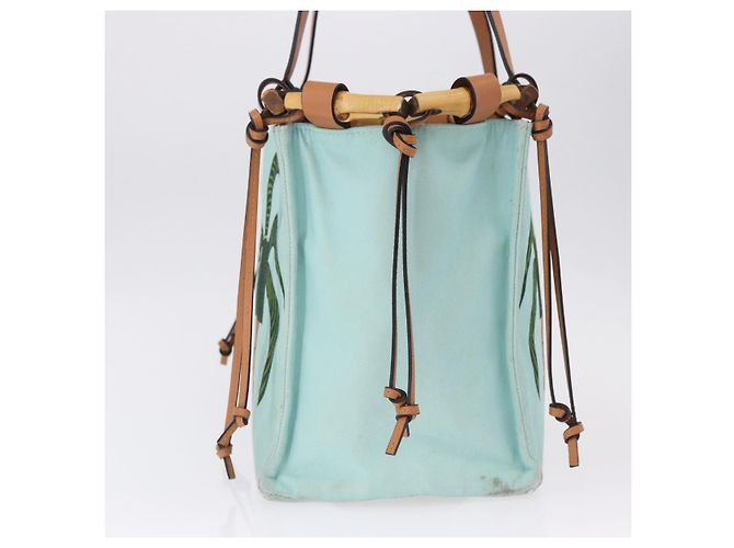 LOEWE KENPRICE cushion Tote Bag Canvas Green Brown - vista 5