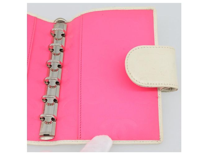 CHANEL Cambon Line Day Planner Cover Leather Black Silver CC - vista 20