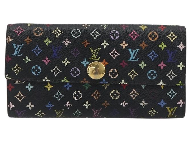LOUIS VUITTON Monogram Multicolor Portefeiulle Sarah Black M60668 - view 13
