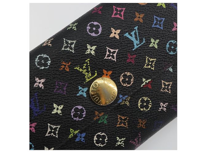 LOUIS VUITTON Monogram Multicolor Portefeiulle Sarah Black M60668 - view 17