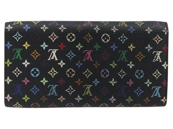 LOUIS VUITTON Monogram Multicolor Portefeiulle Sarah Black M60668 - view 2
