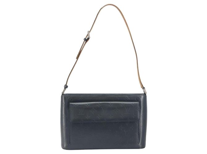 LOUIS VUITTON Monogram Mat Alston Shoulder Bag Navy M55125 LV - vista 13