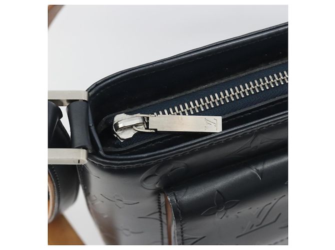 LOUIS VUITTON Monogram Mat Alston Shoulder Bag Navy M55125 LV - vista 18