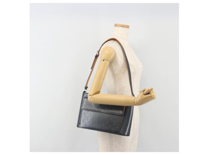LOUIS VUITTON Monogram Mat Alston Shoulder Bag Navy M55125 LV - vista 24