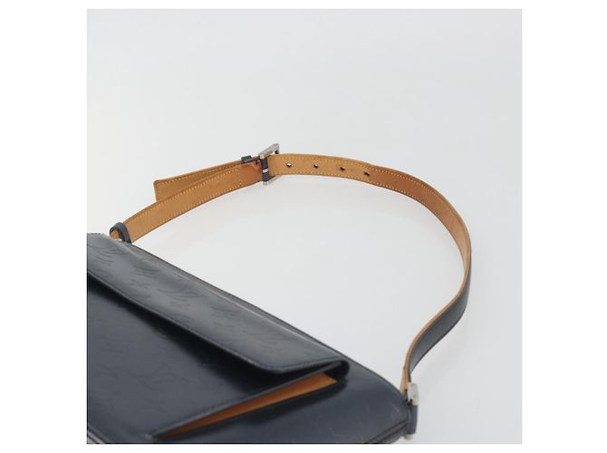 LOUIS VUITTON Monogram Mat Alston Shoulder Bag Navy M55125 LV - vista 8