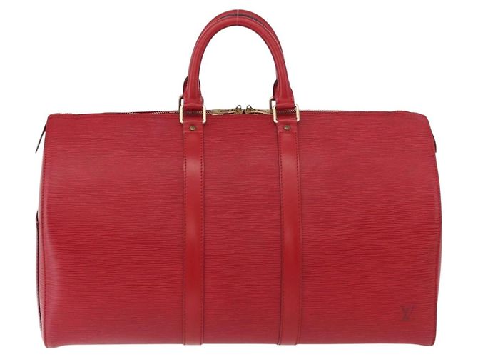 LOUIS VUITTON Epi Keepall 45 Boston Bag Red M42977 LV - vista 2