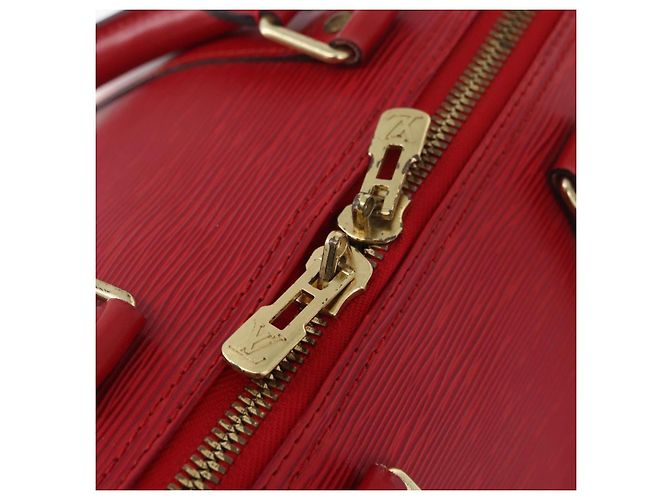 LOUIS VUITTON Epi Keepall 45 Boston Bag Red M42977 LV - vista 9