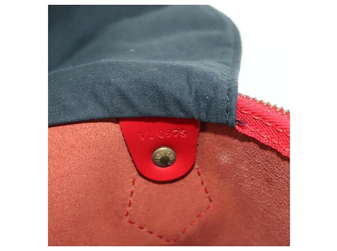 LOUIS VUITTON Epi Speedy 35 Hand Bag Castilian Red M42997 LV - vista 11